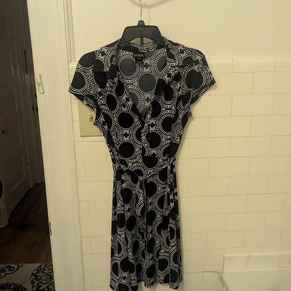 Blue printed Work/night dress